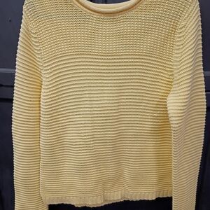 Liz & Co. Soft Yellow Knit Top